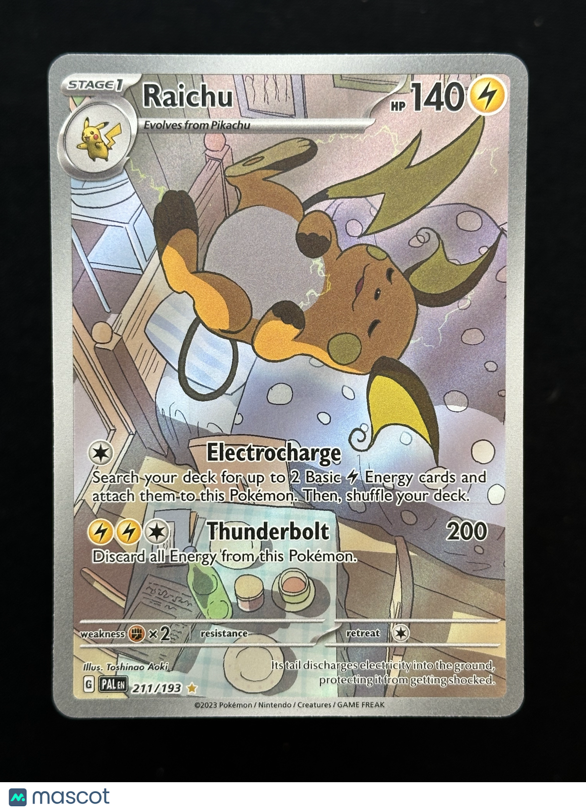 Raichu 211 LP/NM - 2021 Pokémon Paldea Evolved Illustration Rare 🔥